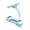 Blue, variant on 3 in 1 Adjustable Pedal Resistance Band 21.65 Inch, 10 Tube Multifunction Tension Rope for Fat Loss, Natural Latex Sit Up Trainer for Full Body Shaping Workout, Strength Training, Blue