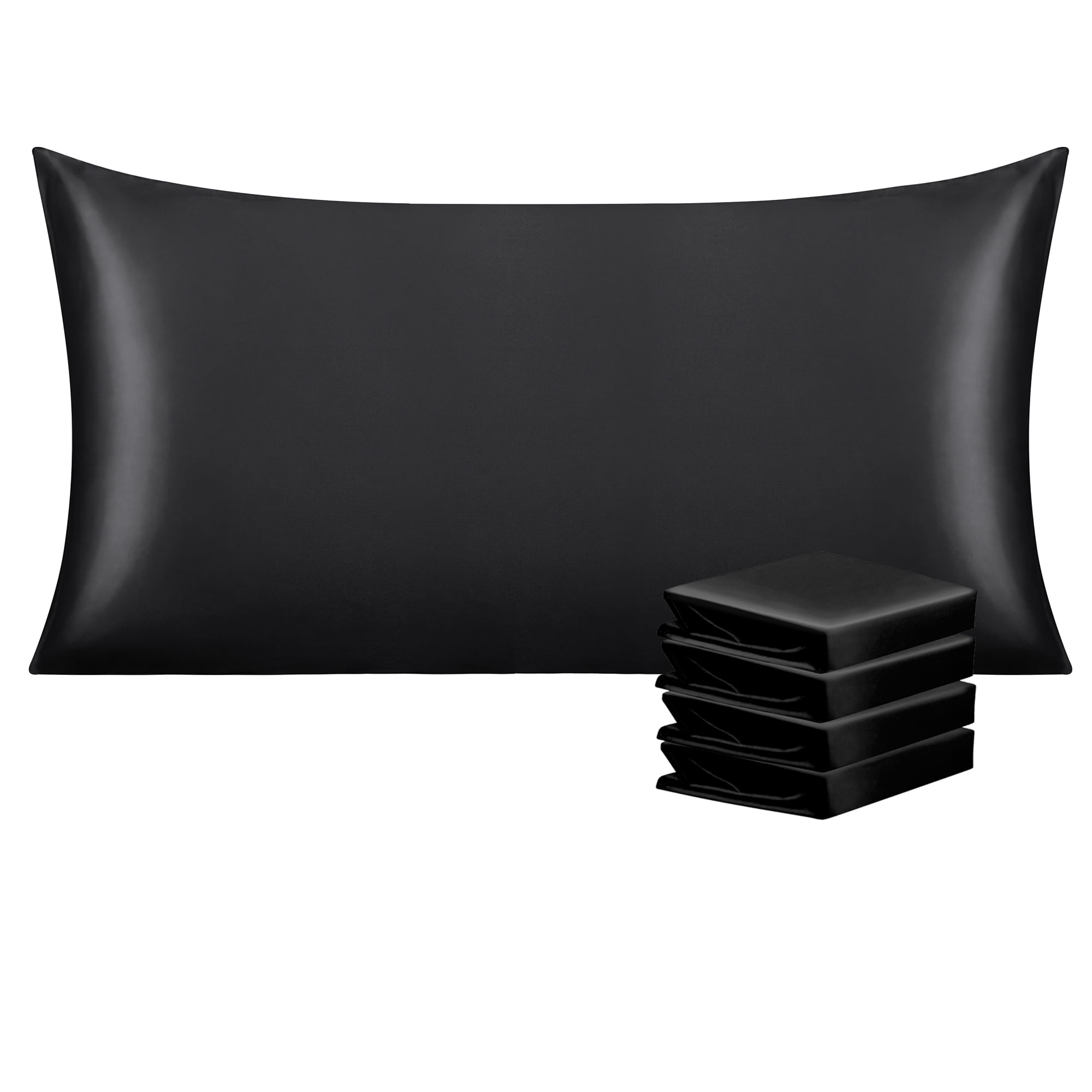 NTBAY 4 Pack Silk Satin King Pillowcases for Hair and Skin, Luxury and