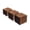 Brown 280, variant on 27 PCS Interlocking Deck Tiles Diagonal Pattern, 12 x 12 Acacia Wood Patio Flooring, Waterproof Outdoor Decking for Garden, Pool, Balcony