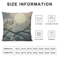 thumbnail image 5 of Orinice Owl Branch Moon Graphic Decorative Cushion Throw Pillow Cover for Home Couch Living Room Bed Sofa - High-Quality 1PC 22x22in, 5 of 5