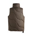 thumbnail image 4 of Chaleco de moda para mujer, chaleco suelto de cuero brillante de Color sólido con cuello levantado, chaleco de algodón, chaqueta Fridja qr820, 4 of 5