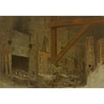 thumbnail image 2 of John Ferguson Weir 24x18 Black Ornate Framed Double Matted Museum Art Print Titled: West Point Foundry, Cold Spring, New&nbsp;York (ca.&nbsp;1864), 2 of 5