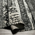 thumbnail image 4 of Mark&Day Washable Rugs, 9x12 Matt Global Black Area Rug, Blue Beige Carpet for Living Room, Bedroom or Kitchen (9'3" x 12', Machine Washable), 4 of 7