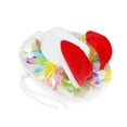 thumbnail image 2 of Easter Funny Bunny Ear Cowboy Hats for Boys & GIrls Wide Brim Party Cute Evening Soft Caps (Red 5-7 Years), 2 of 2