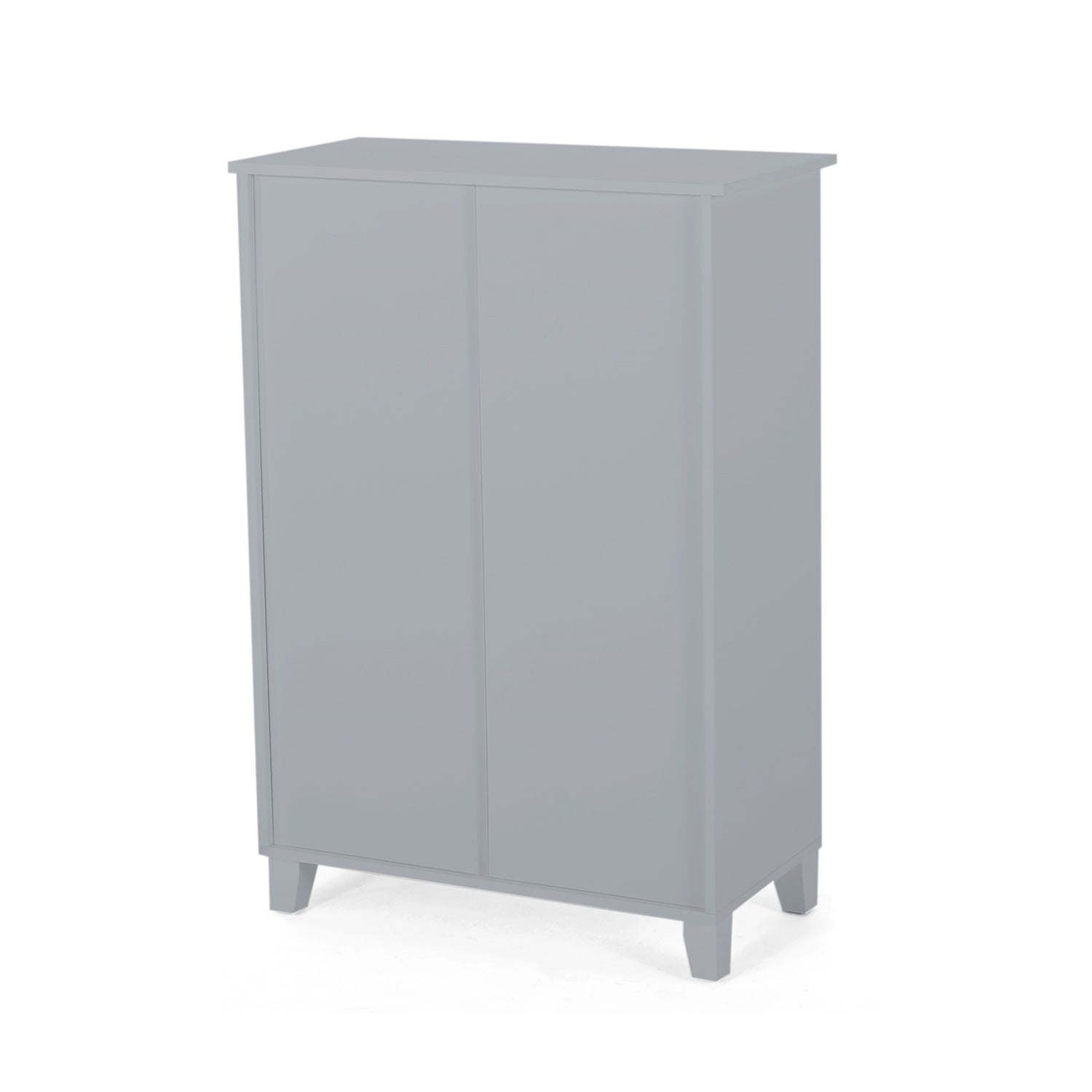 Kadyn MDF Bathroom Storage Cabinet, Floor Storage Cabinet with Double Door, Accent Storage Cabinet for Kitchen, Gray