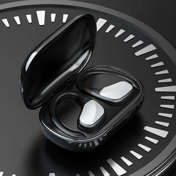 Oggfader Wireless Earbuds Touch Control Wireless Bluetooth Earphones TWS Headphones In Ear Earbuds Headset With Ear Hooks For Training Sport black