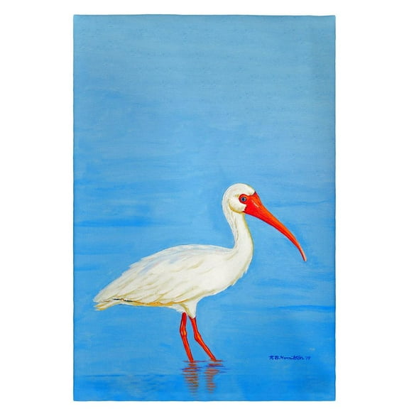 Betsy Drake Interiors Posing White Ibis Guest Towel