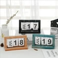 thumbnail image 2 of GUOOL 2pcs Chart Perpetual Calendar Wooden Chic Office Calendar Month Date, 2 of 9