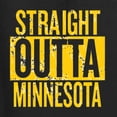 thumbnail image 5 of Wild Bobby, Straight Outta Minnesota Kitchen BBQ Grilling Cooking Graphic Apron with Pockets, Black, One Size, 5 of 5