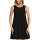 thumbnail image 1 of Fotbe Black Vestido de Verano sin Mangas para Mujer – Vestido Midi Línea A, Estilo Camiseta Floral, Vestido Playero Casual y Fluido, 1 of 7