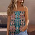 thumbnail image 2 of Women s Strapless Floral Print Tube Top Casual Loose Fit Sleeveless Blouse Multiple Vibrant Pattern Options Soft Lightweight Fabric Comfortable Summer Daily Bohemian Top, 2 of 6