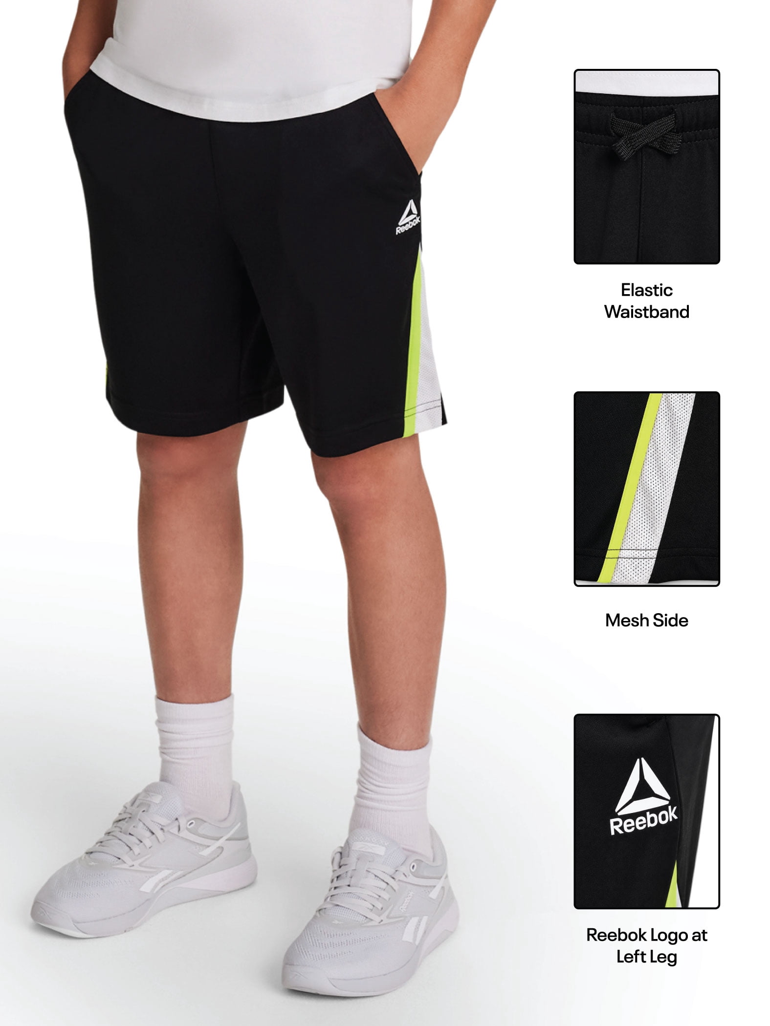Reebok Boy's Active Performance Flex Shorts, Sizes 4-18