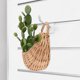 thumbnail image 3 of Cesta colgante tejida para flores, cesta colgante tejida para almacenamiento, cesta colgante para plantas de pared, 3 of 8