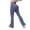Navy, variant on Kaemgyyd Flare Leggings for Women Trendy Knit Ribbed Seamless Yoga Pants Casual High Waisted Bell Bottom Butt Lifting Tights