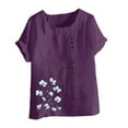 thumbnail image 2 of Cilsoka My Orders Placed Shirts for Women Graphic Tees Plus Size Womens Summer Work Tops Plus Summer Tank Tops for Women 2025 Womens Blouses Short Sleeve Cotton, 2 of 3