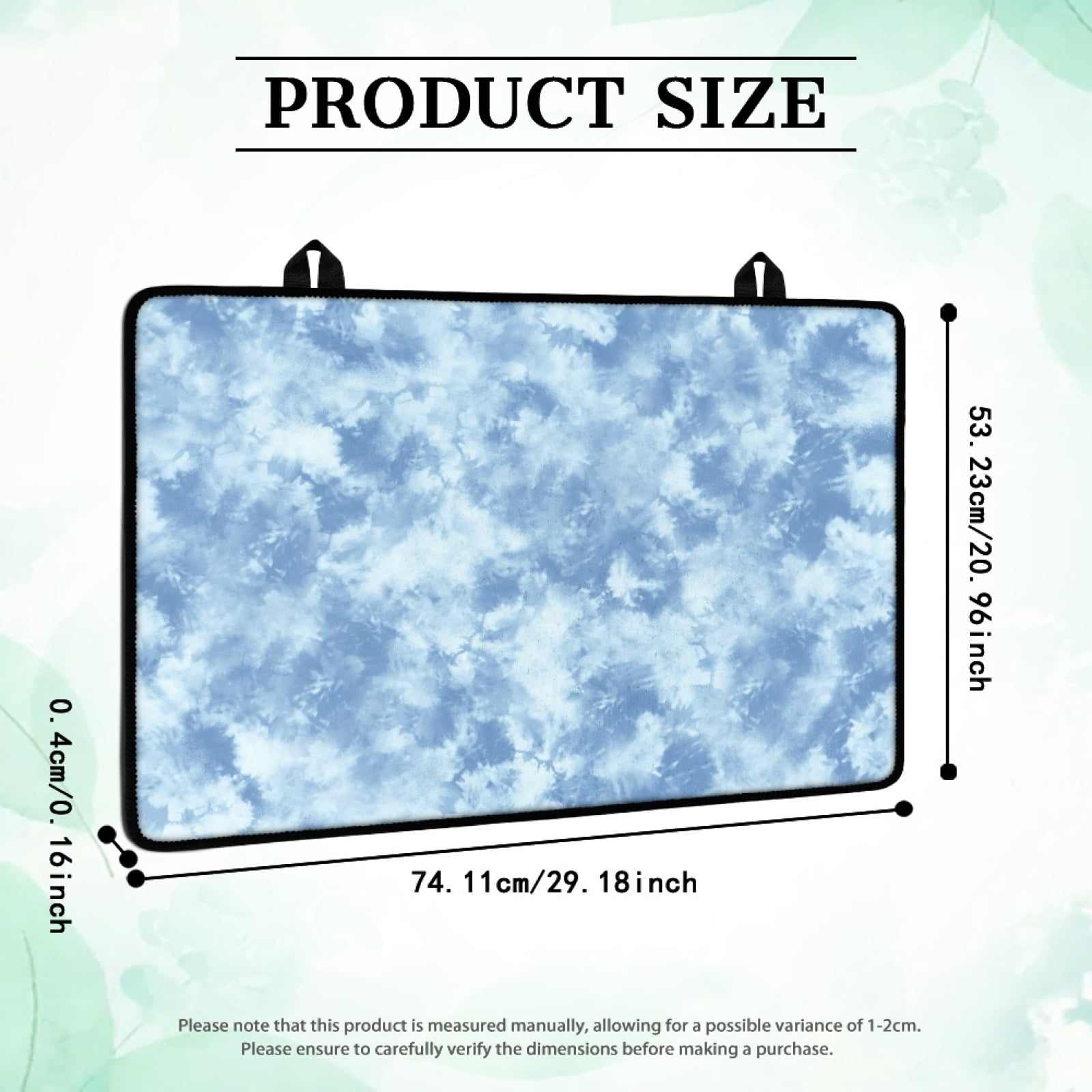 Renewold Stove Cover for Cooktop, Electric Stovetop Protector Cover Non-skid Induction Electric Stove Burner Cover Multipurpose Mat Easy to Clean, Blue Tie-dye