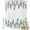 SeaGreen, variant on Shower Curtain Spring Plant Shower Curtains for Bathroom Decor, Waterproof Polyester Shower Curtain Set with Hooks, Small Stall Size 36" x 72" Green Leaf Cotton