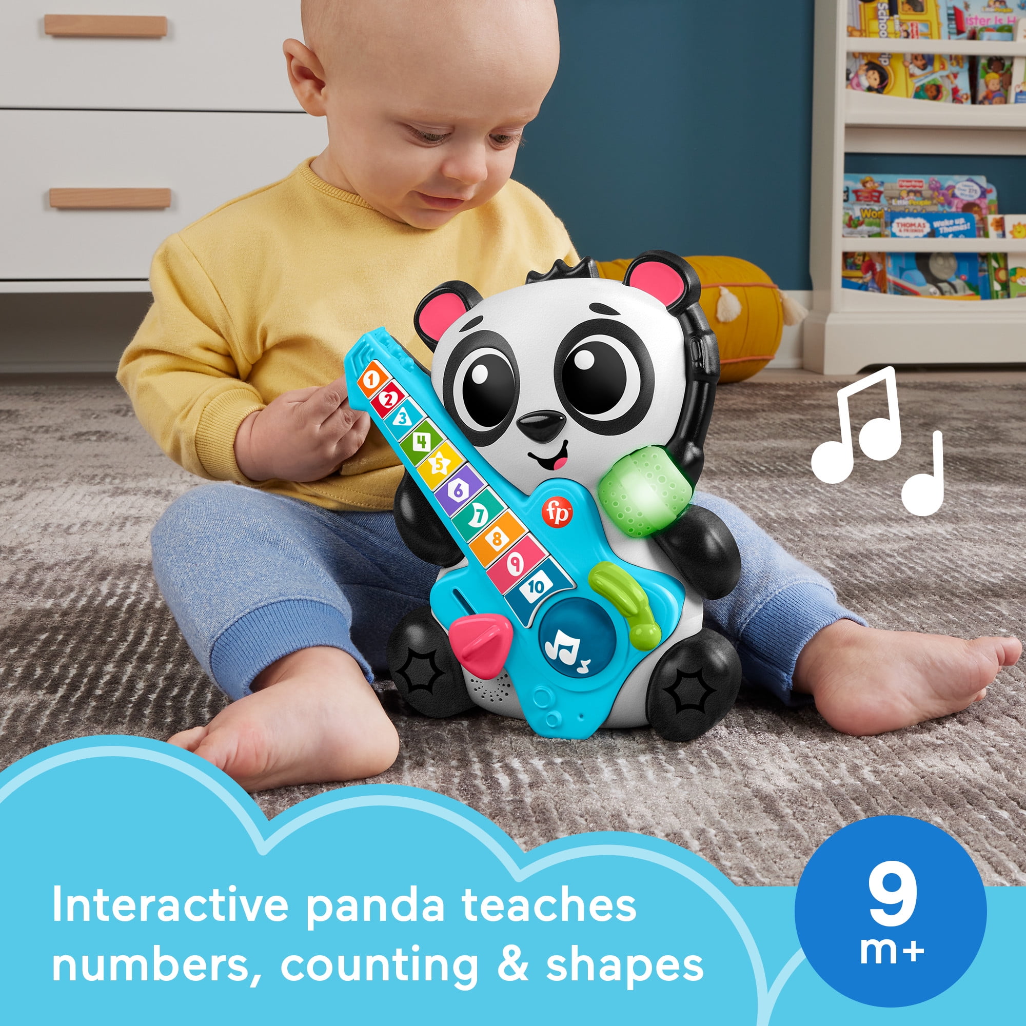 FisherPrice Link Squad Jam & Count Panda Baby Learning Toy with Music & Lights, 9+ Months  (图4) FisherPrice Link Squad Jam & Count Panda Baby Learning Toy with Music & Lights, 9+ Months  (图4)