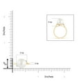 thumbnail image 4 of Angara South Sea Cultured Pearl and Diamond Bypass Ring in 14K Yellow Gold for Women | June Birthstone Jewelry for Her, 4 of 7