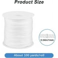 thumbnail image 2 of DIY 100 Yards/92m 1mm White Nylon String Cord Nylon String Chinese Knotting Beading Thread Findings for DIY Friendship Bracelet Necklace Jewelry Making Crafting Knitting Macrame Wind Chime Decor DIY, 2 of 8