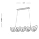 thumbnail image 3 of Lámpara Candil Colgante Esferas de Cristal Larmes Luxica Lighting Negro Cromo, 3 of 4
