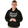 thumbnail image 3 of Hashtag Blessed Bless Religious Jesus Hoodie Sweatshirt Women Men Brisco Brands M, 3 of 6