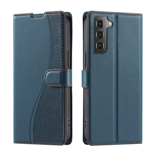 Samsung Galaxy S22 Plus 5G Étui, Portefeuille en Cuir Pu Couverture Rabattable Support Magnétique