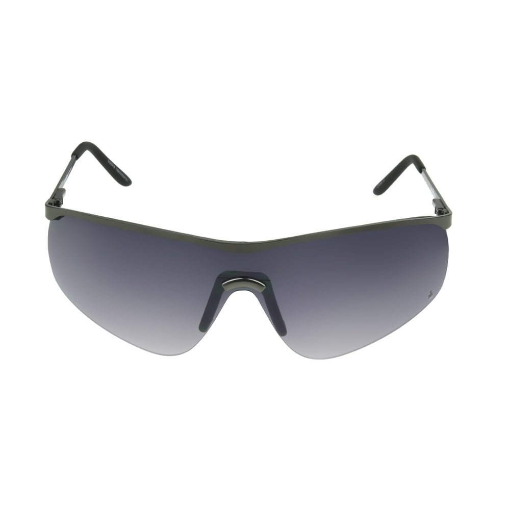 Ironman IRONMAN Men's Gunmetal Shield Sunglasses PP02