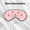 thumbnail image 5 of Goofa Floral Strawberr Printed Sleep Eye Mask for Men Women, Zero Eye Pressure Sleeping Mask, Light Blocking Night Blindfold, Soft Eye Shade Cover, 5 of 7