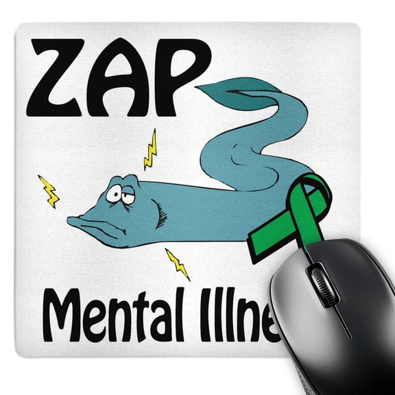 3dRose, Zap Mental Illness Awareness Ribbon Cause Design, MousePad