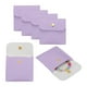 thumbnail image 1 of Bolsa de Joyería de Cuero PU Uxcell, 6 Pcs 8 x 8 cm - Estuche de Joyería con Botón a Presión, Bolsa de Viaje Pequeña Cuadrada para Empaque de Aretes, Anillos, Collares (Púrpura Lavanda), 1 of 6