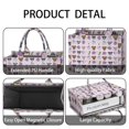 thumbnail image 4 of Large Capacity Tote Bag,Cute Pitbull Terriers Dog and Flower Handbag Fashion Luxury Tote Bag,15.7"x13"x 5.1" Inches,Laptop Compatible, 4 of 6