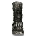 thumbnail image 4 of New Rock 1535-S1 Black Leather Studded Spike Gothic Boots 38, 4 of 6