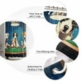 thumbnail image 3 of Abstract Animal Shower Curtain, 60" x 72", Dog Playing Poker Game Chips Blue Room Funny Waterproof Bathroom Curtain Washable Shower Curtain Set with 12 Hooks, 3 of 6