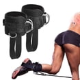 thumbnail image 1 of 2pcs Adjustable Ankle Straps For Cable Machine Gym Ankle Strap Double D-ring Ankle Cuff Straps, 1 of 5
