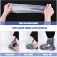 thumbnail image 4 of Scheam Disposable Plastic Shoe Covers,Clear Waterproof Boot Covers,Non-Slip Shoe Protectors with Elastic Band,for Men and Women Outdoor Indoors Overshoes 20 Pairs, 4 of 5