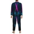 thumbnail image 5 of Kll Two Human Hands Are Holds Pink Ribbon Awareness Sleepwear Mens Flannel Pajamas,Long Cotton Pj Set, 5 of 9