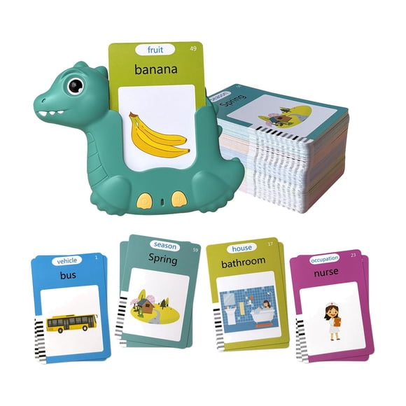 Fiocias Talking Flash Cards Learning Machine Sturdy Interactive Sensory Toys Early Education for Boys Girls 1 2 3 4 5 6 Year Old Gift 255 cards
