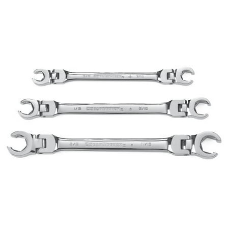 3 Piece Flex Flare Nut Wrench Set- SAE