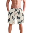 thumbnail image 4 of Dailycode Men's Quick Dry Swim Trunks Beach Shorts Casual Summer Board Shorts with Pockets, Chicken with Horse, 4 of 8