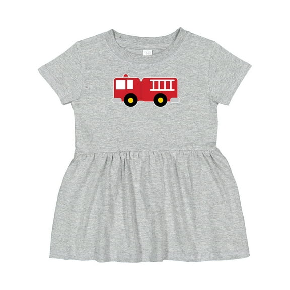 Inktastic Fire Truck Childs Fireman Girls Baby Dress