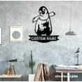 thumbnail image 2 of Craftnamesign Custom Cute Floral Penguin Metal Wall Art LED Light, Personalized Penguin Name Sign, 2 of 5