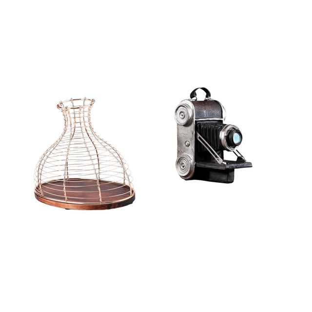 Portacorchos de vino,Soporte de metal para corcho de vino,tapón de exhibición para vino,Estatua de cámara,Figura coleccionable de modelo de estatua de cámara,Escaparate de accesorios