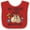 Red and White, variant on Inktastic My Great Aunt Loves Me with Sloth and Hearts Boys or Girls Baby Bib