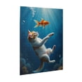 thumbnail image 2 of 500 Piece Kitten And Goldfish Underwater Jigsaw Puzzle For Adults Challenging & Relaxing Brain Teaser Unique Artwork Home Decor Fun Activity & Great Gift Idea, 2 of 7