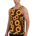 thumbnail image 2 of Haiem Red Black Plaid Sunflower Men Workout Tank Top Gym Bodybuilding Sleeveless Muscle T Shirts Athletic Tank Breathable Workout Shirt-3X-Large, 2 of 8