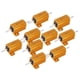 thumbnail image 1 of Juego de 10 Resistencias de Potencia Doradas de Aluminio 25W Estabilidad 47 Ohmios - Alta calidad y durabilidad garantizadas, 1 of 8