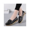 thumbnail image 6 of Frontwalk Women Loafers Slip On Moccasins Bow Nursing Shoes Walking Lightweight Boat Shoe Womens Comfort Flats Black 10.5, 6 of 6
