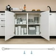 thumbnail image 4 of 5Pack Cabinet Door Restraint, 10" x 0.08" Hinge Limiter with Screws, 4 of 6