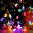 thumbnail image 5 of EWASWON Christmas 3m 20 LED Multicolor Christmas Castle String Lights, Battery Operated, Indoor Outdoor Flexible Thin String Lights for Holiday Party Decor, 5 of 7
